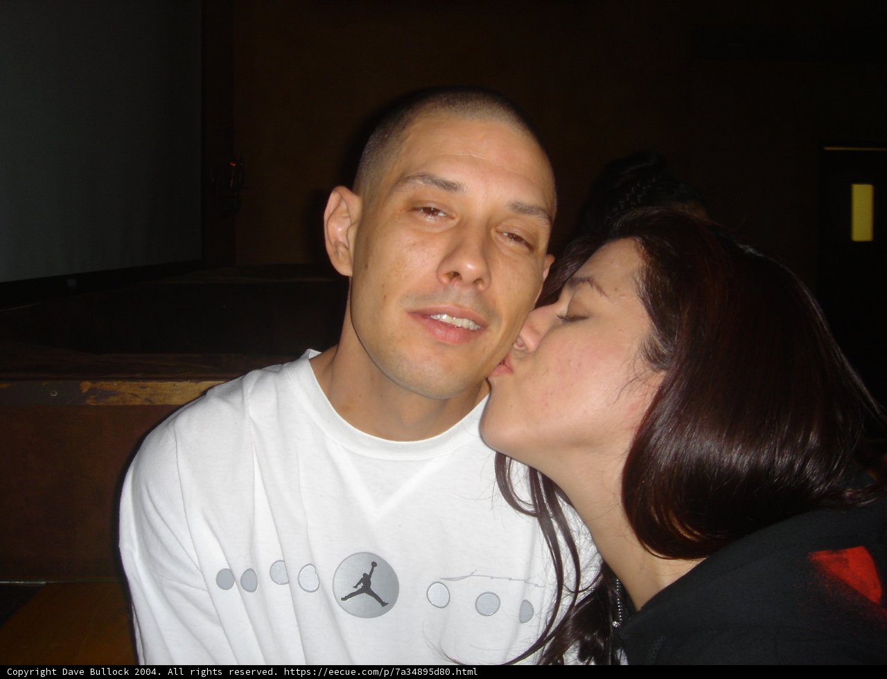 Romantic Kiss in T-Shirts