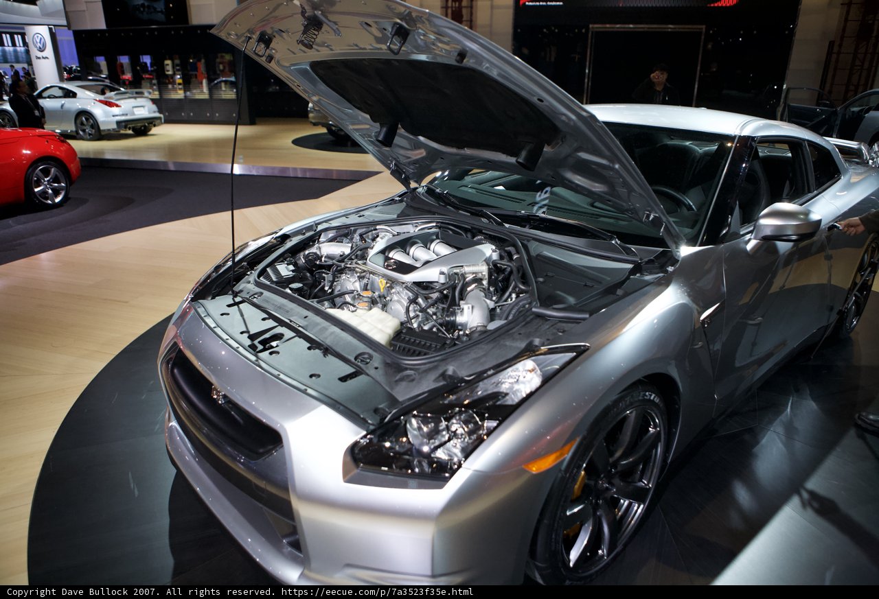 The Nissan GT-R with 6 Alloy Wheels and V8 Engine