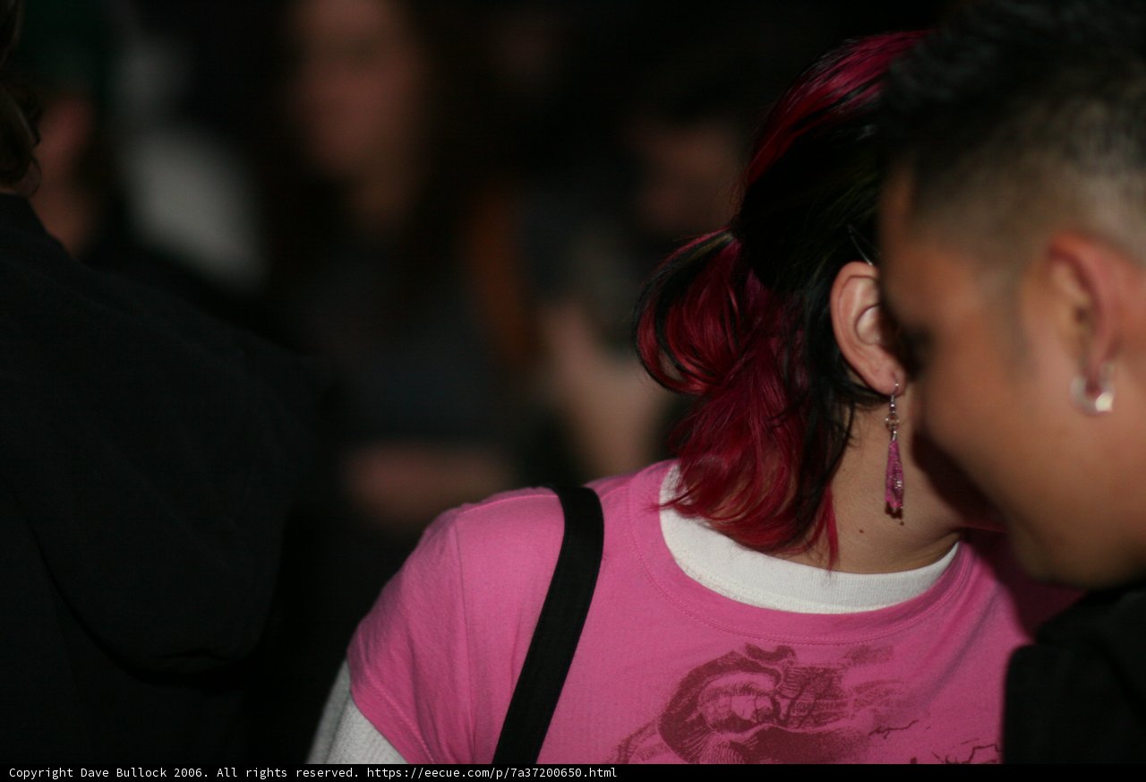 Pink-Haired Woman at Bass Rush 4 Year 2