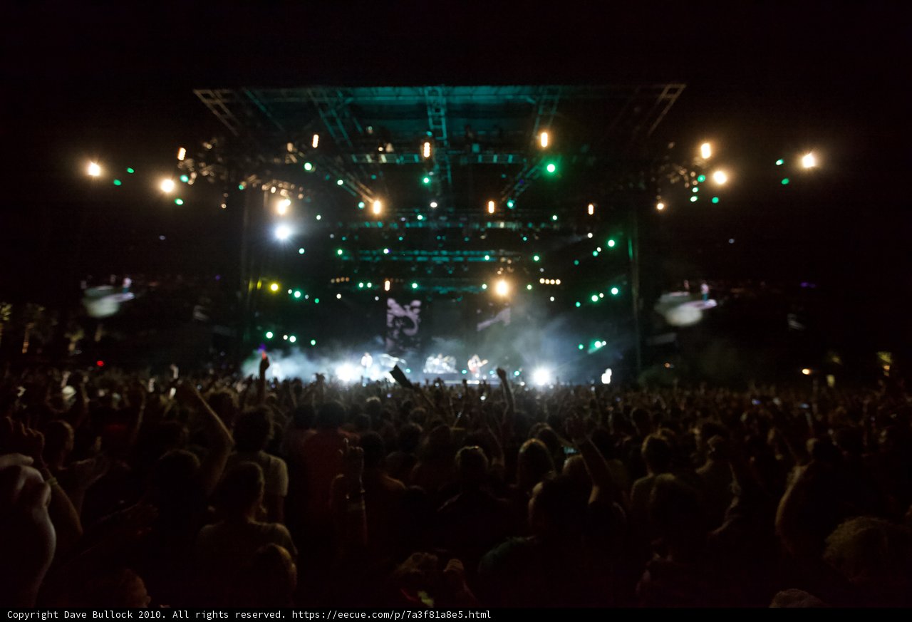 Green Spotlight Rocks Coachella Crowd