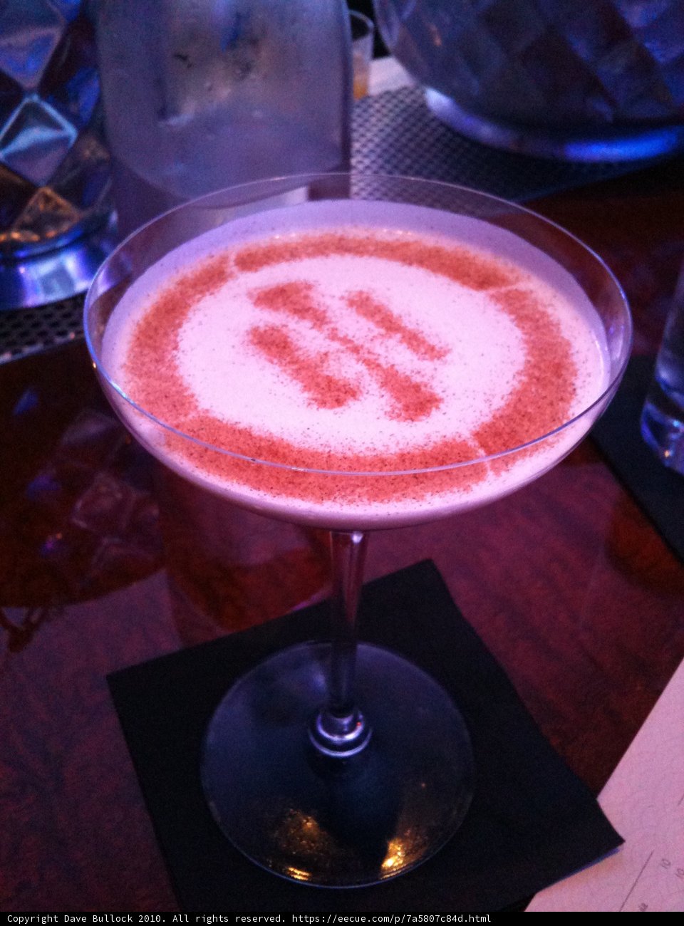 Red Swirl Martini