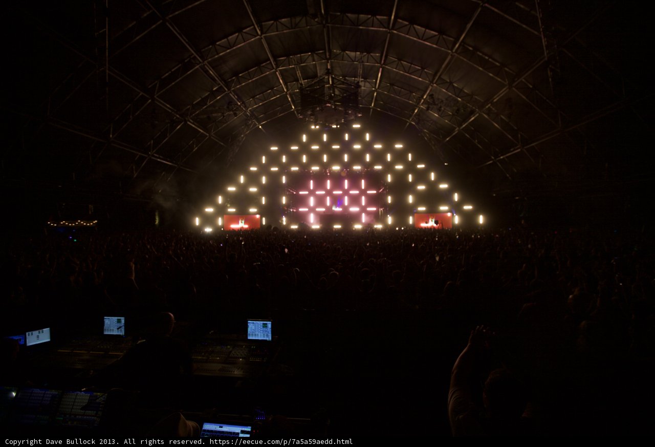 Concert Stage in the Dark