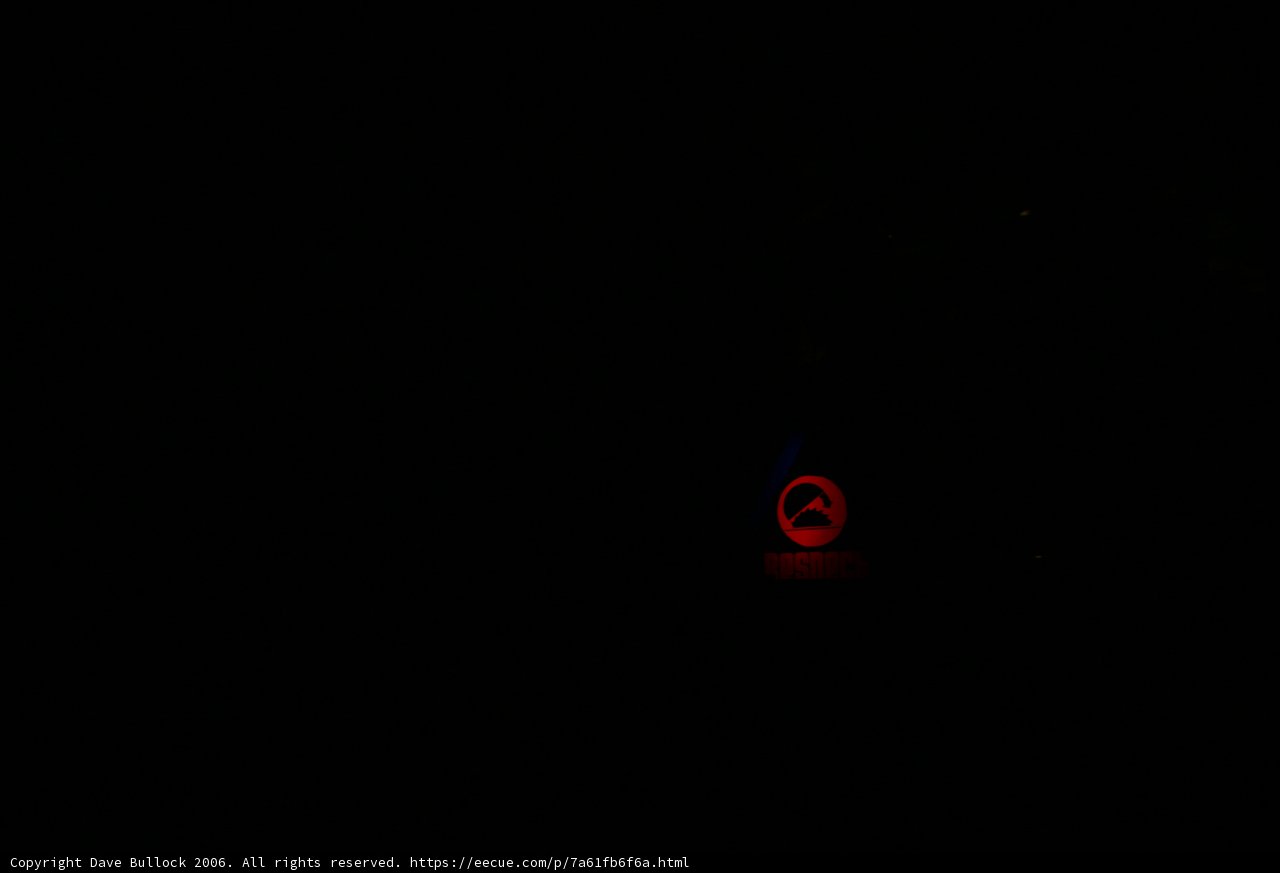 Red Sign Against the Dark