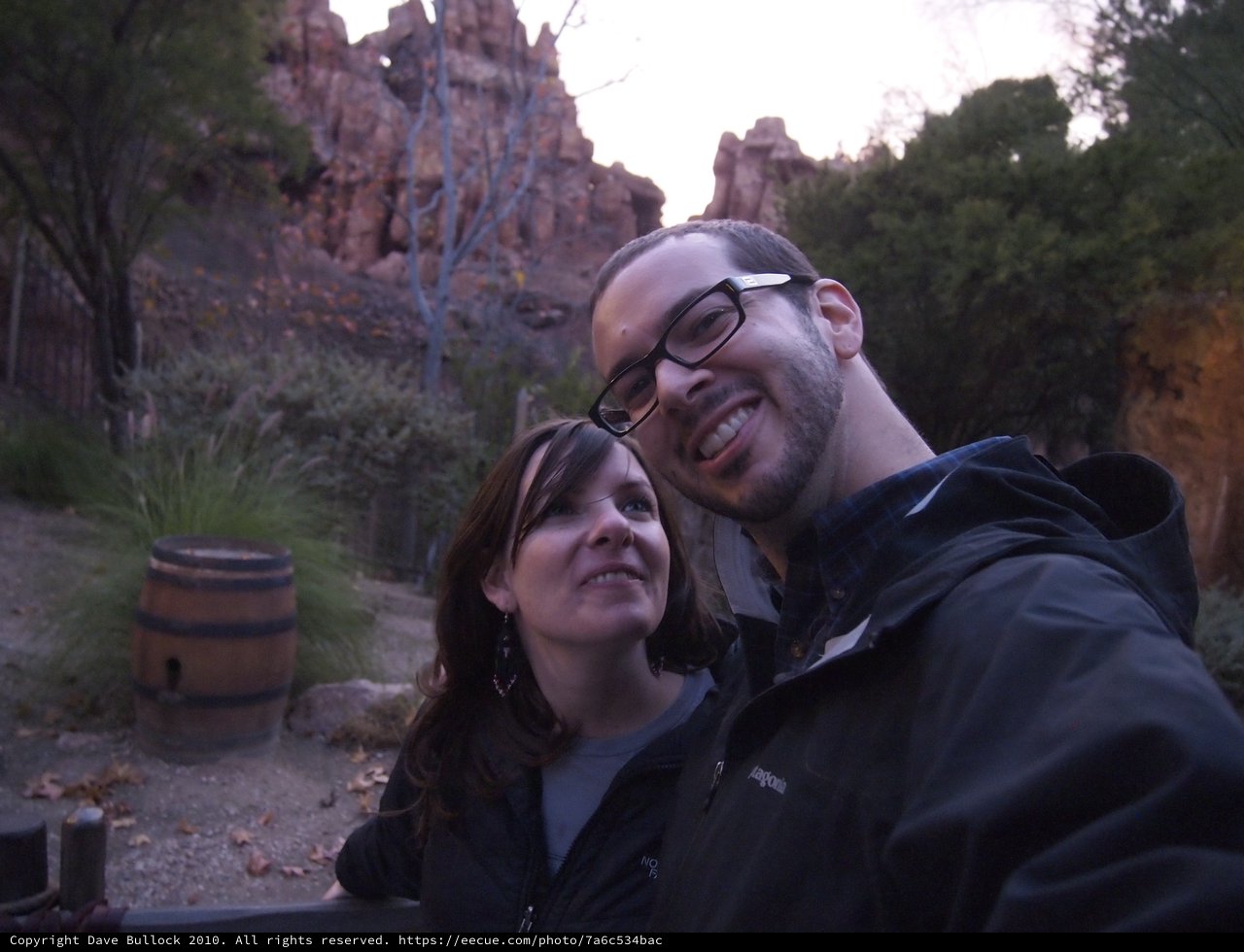 Couple Selfie at Big Thunder Mountain Railroad