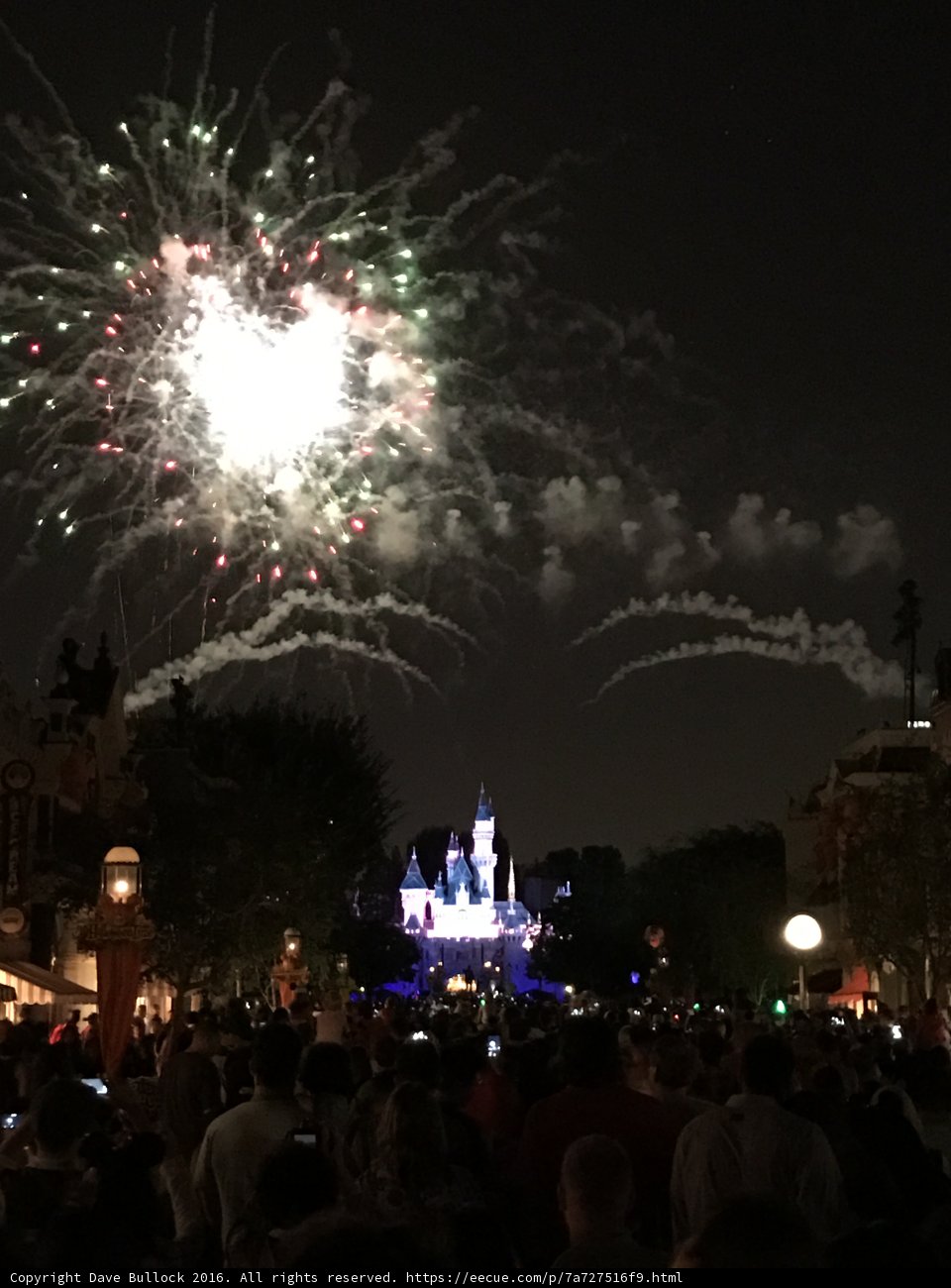 Spectacular Disneyland Fireworks Display