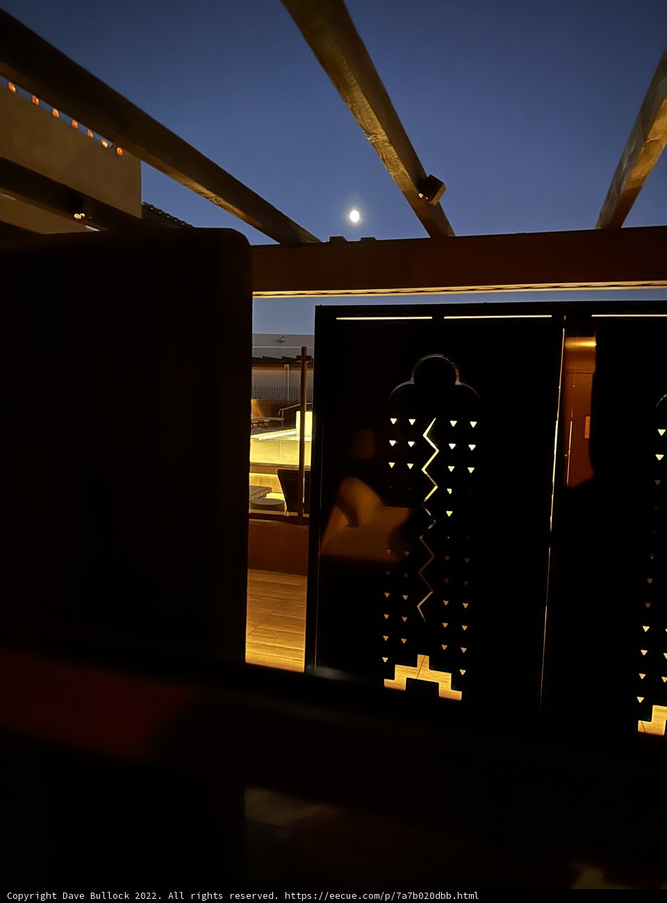 Nighttime View from Santa Fe Balcony