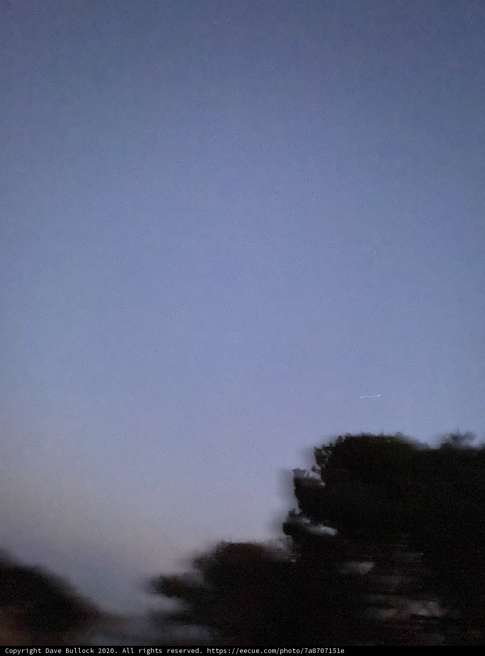 Night Flight over Jenner Lake