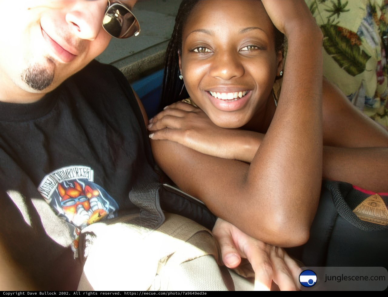 Smiling Couple in Car