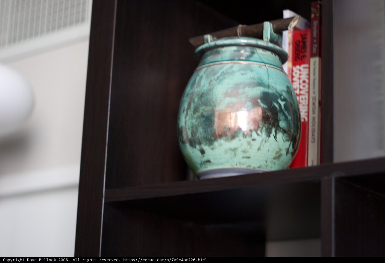 Shelf Decor: A Beautiful Pottery Vase