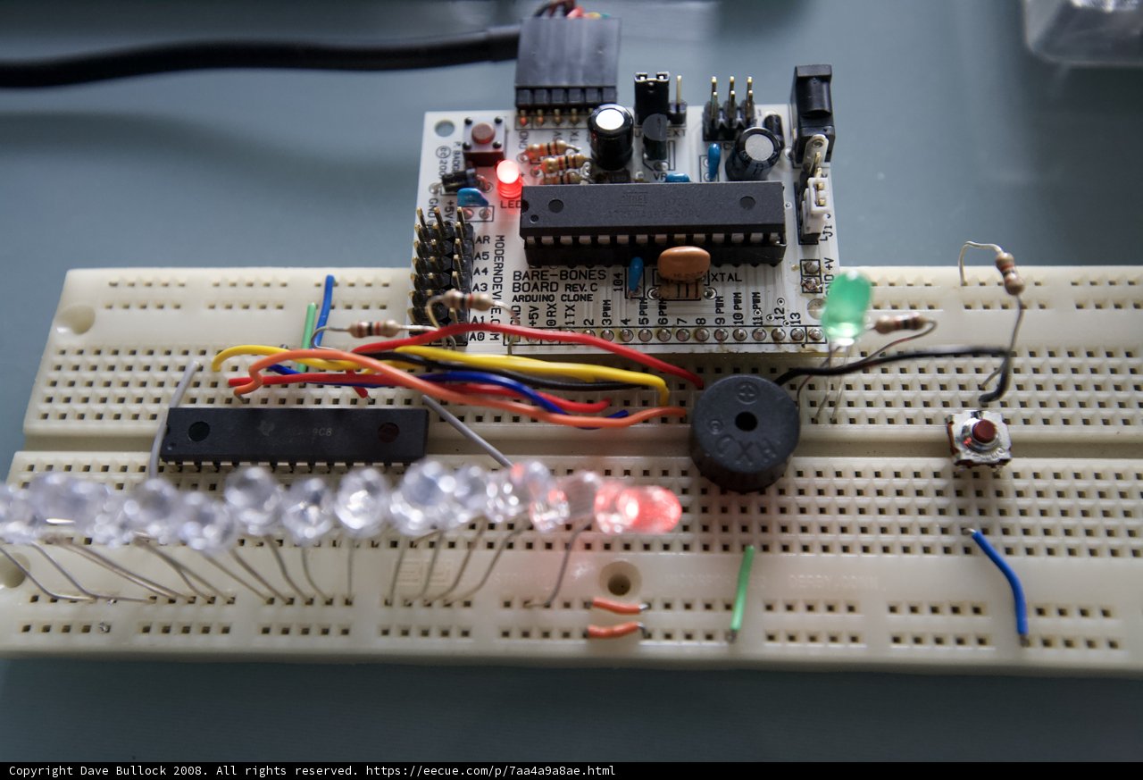 Arduino LED Board with Small Electronic Device