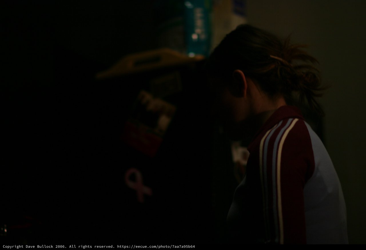 Two Figures in Dim Light, Intimate Moment