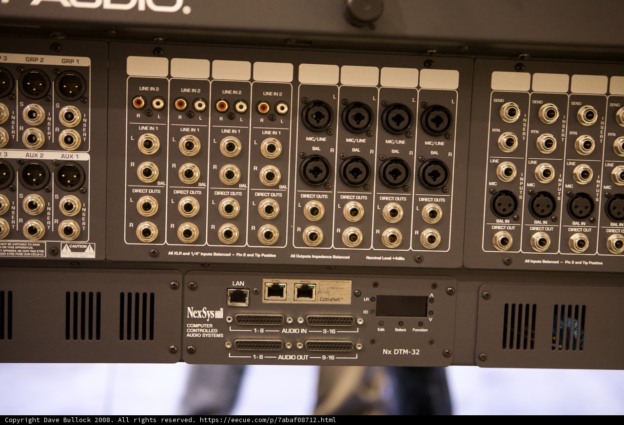 A Glance at the Audio Console