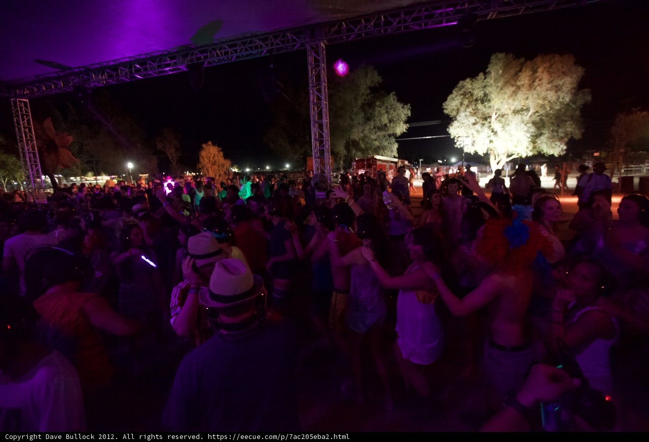Night Sky and Rocking Crowd at Coachella 2012