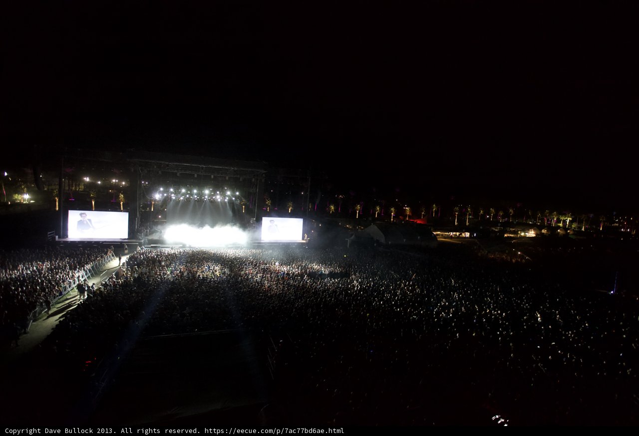 Concert Crowd at Night
