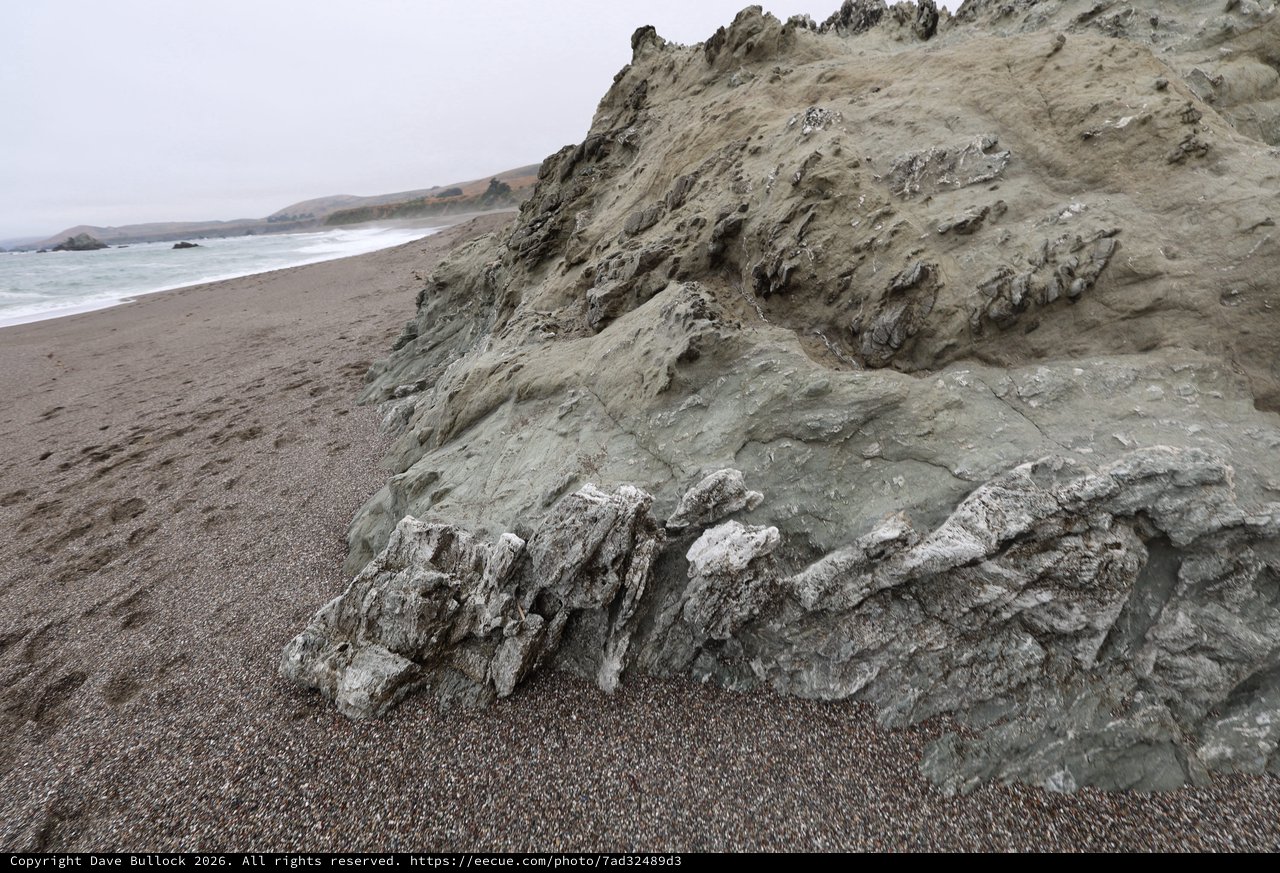 Eroded Coastal Cliffs Meet Rugged California Shoreline