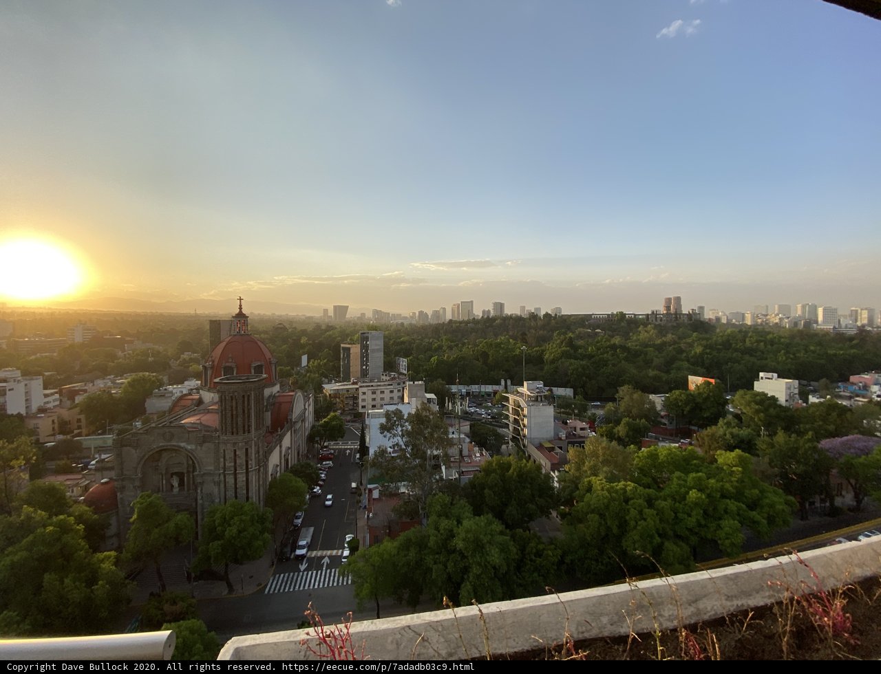 Sunset over the Urban Skyline