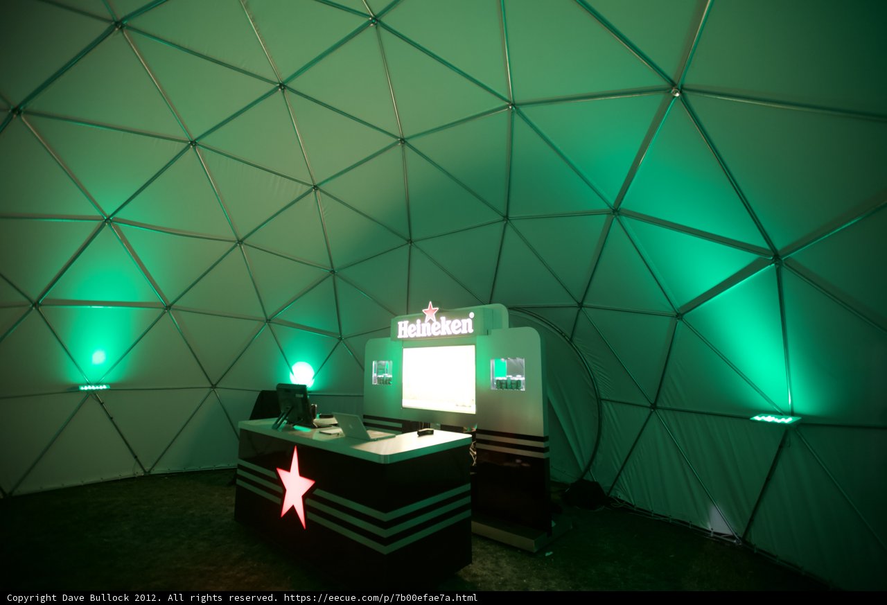 Green Dome Bar Under the Lights