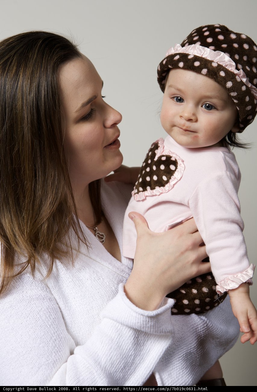Mama and Baby in Polka Dots