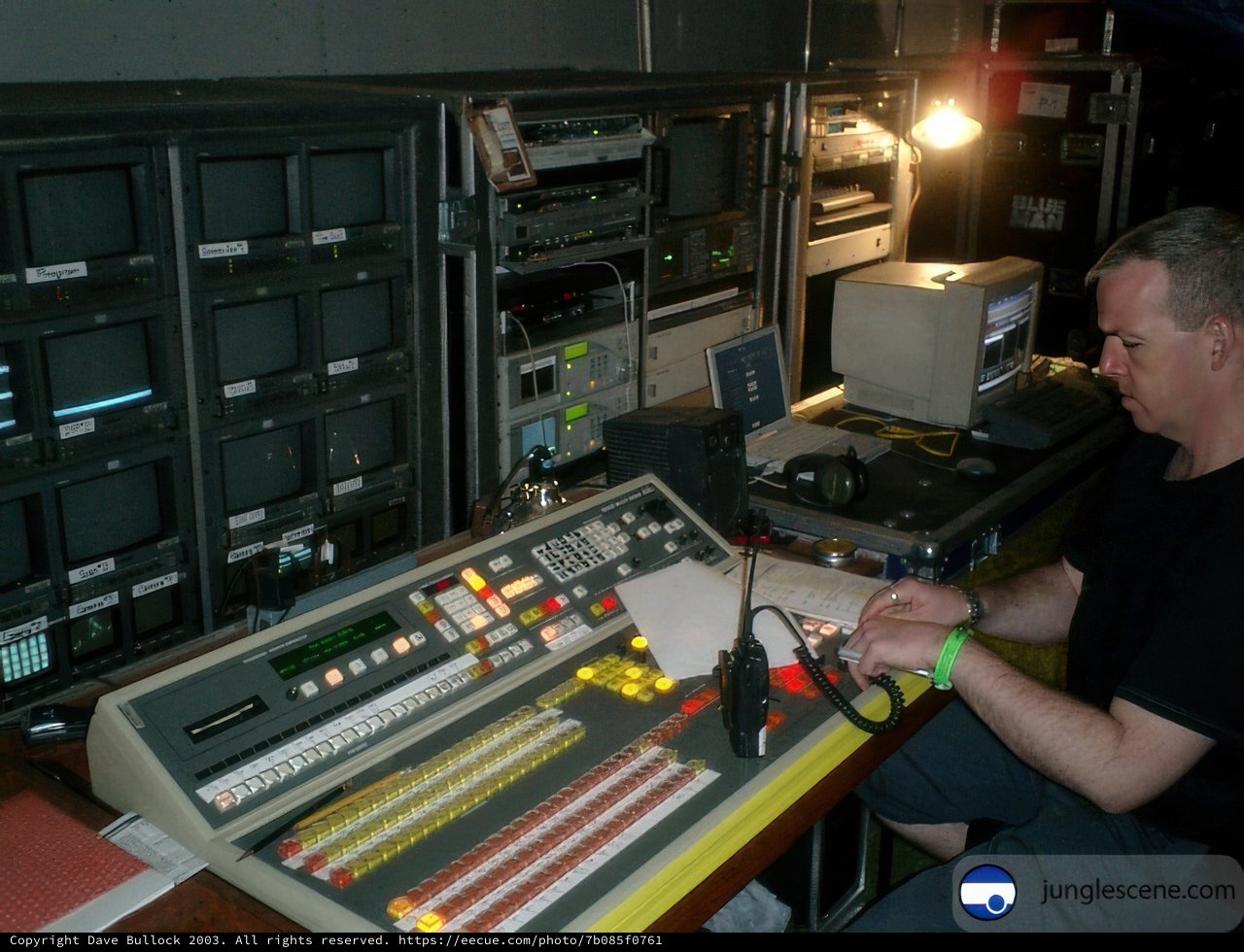 Man at His Computer Station
