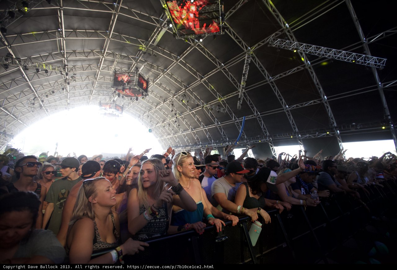 Crowd's Ecstatic Reaction at Coachella Music Festival
