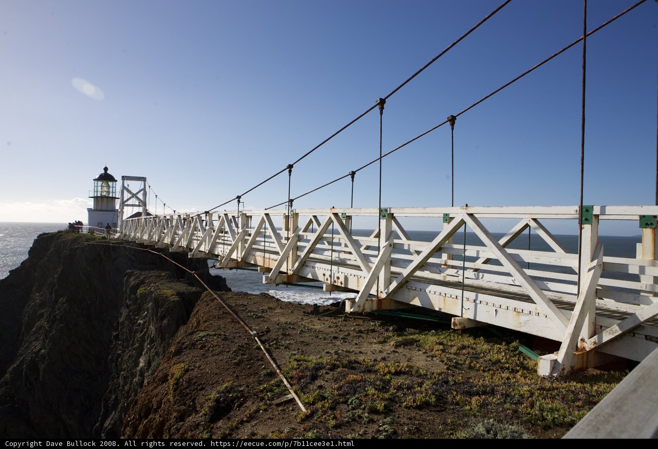 The White Lighthouse on the Ocean Bridge
