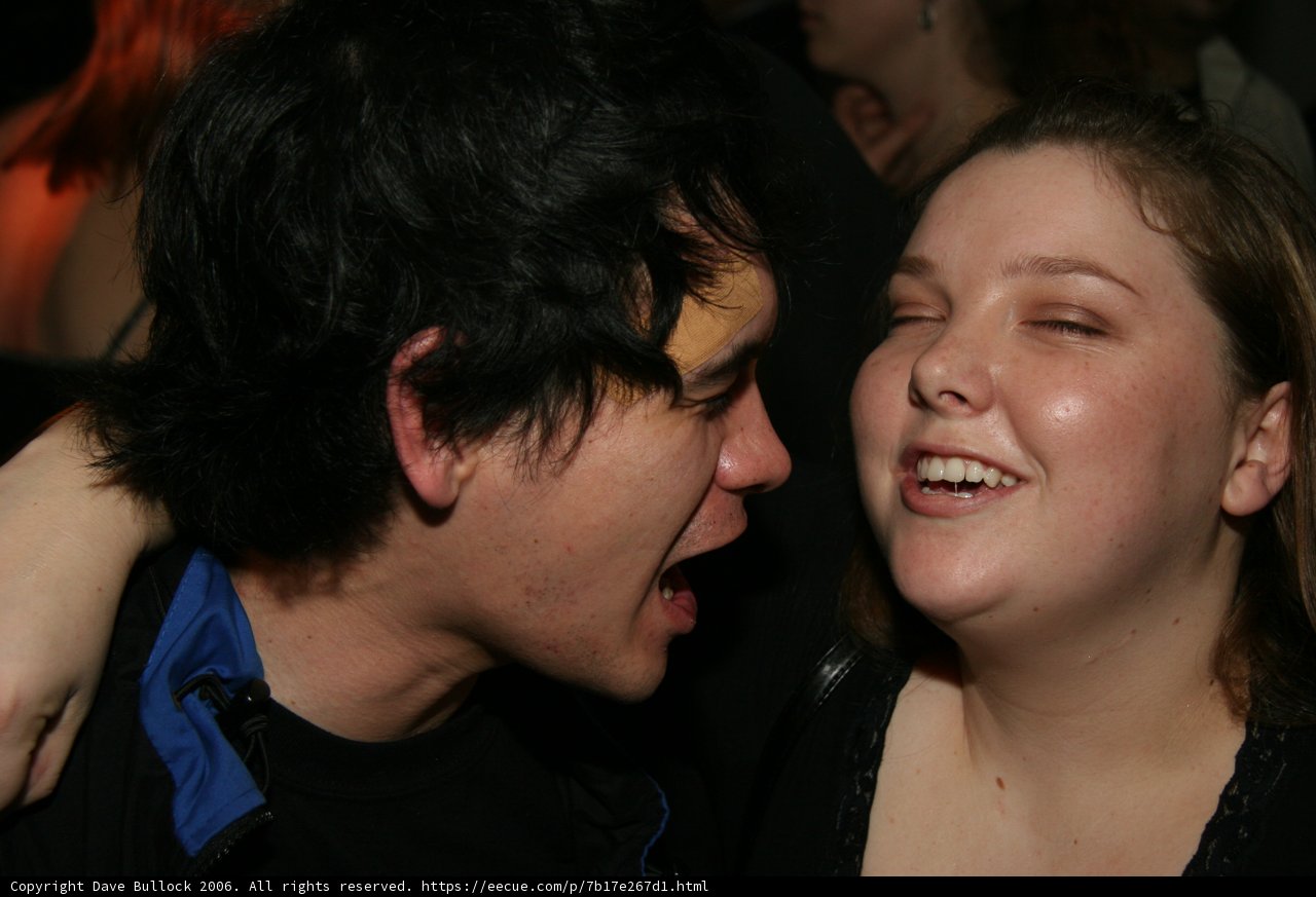 Laughter at the New Year's Eve Bash