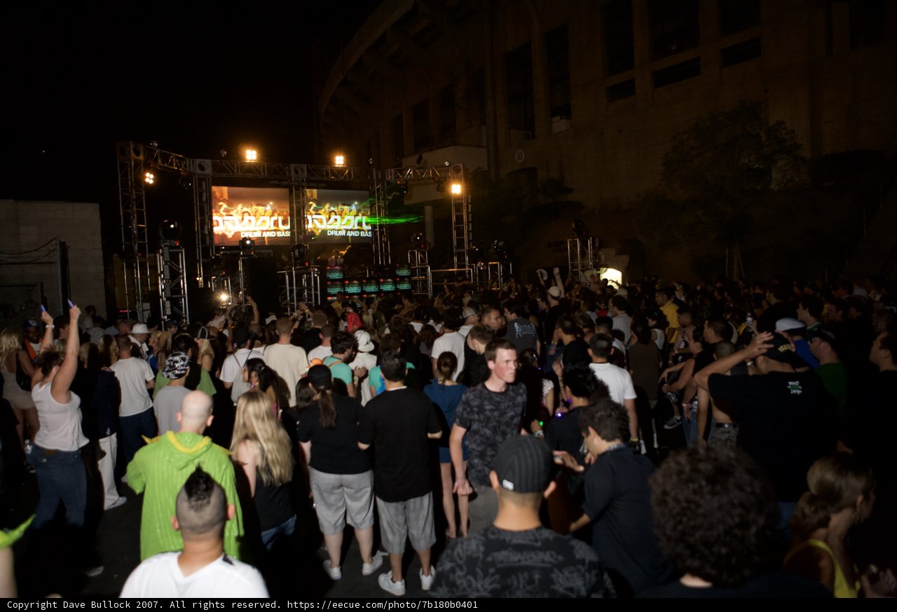 Electric Night with a Massive Crowd
