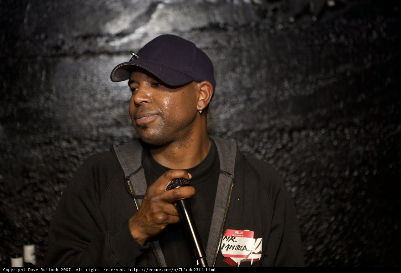 Steve J Takes the Stage with his Trusty Microphone and Baseball Cap