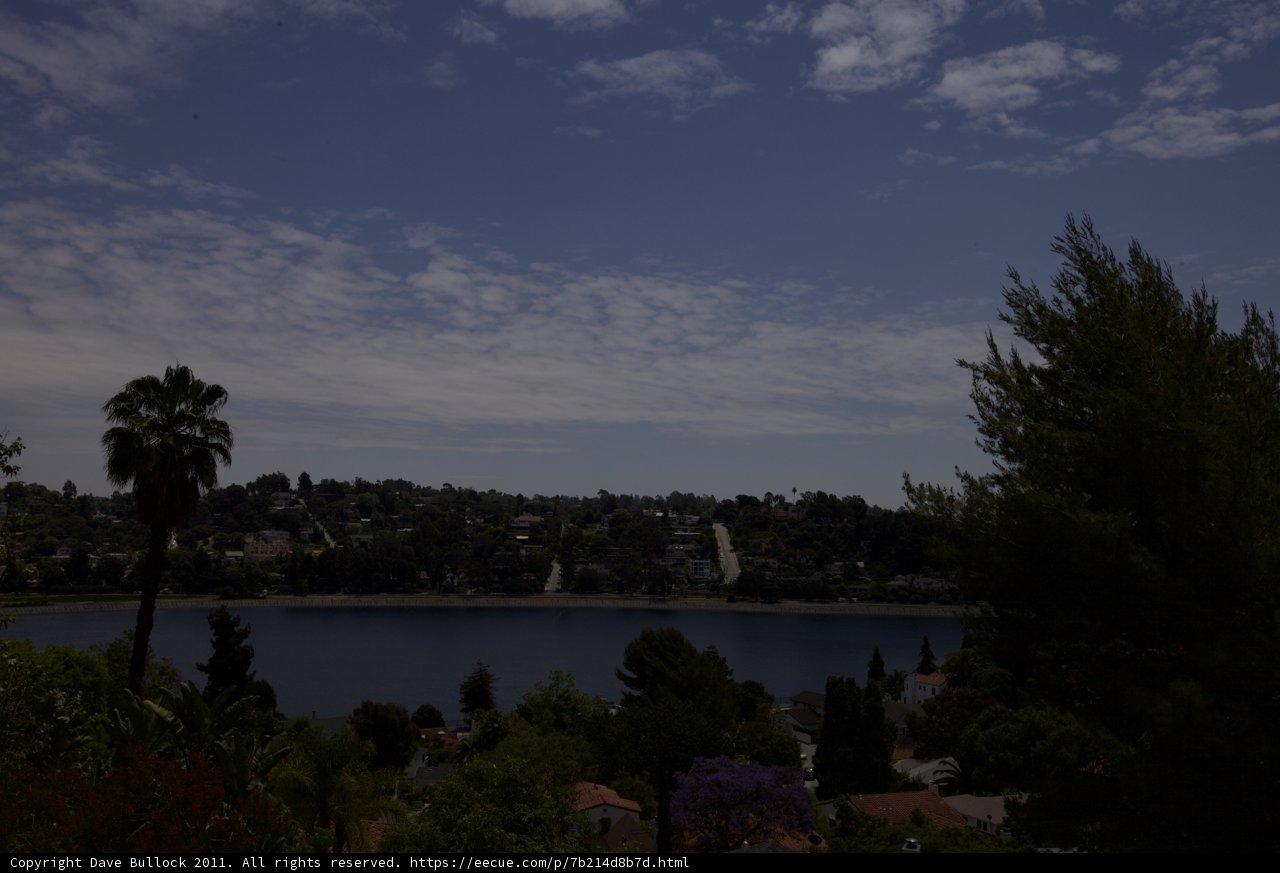 Serene Landscape: A Panoramic View of the Lake and Trees