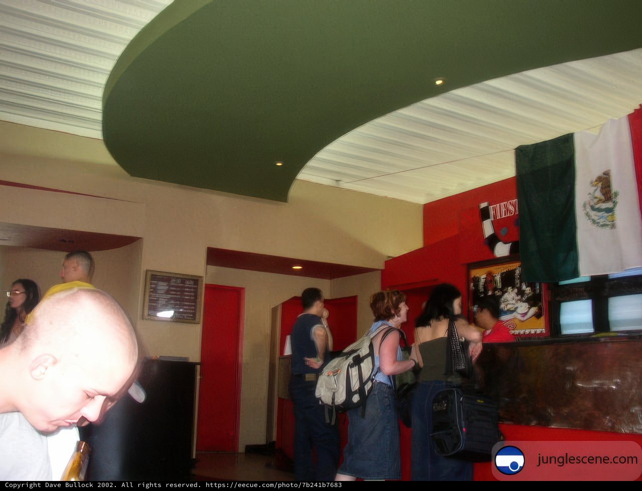Group Gathering at a Local Counter in Ensenada, Mexico