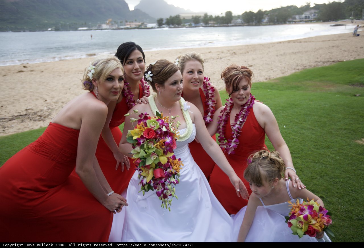 Bridesmaids on the Shore