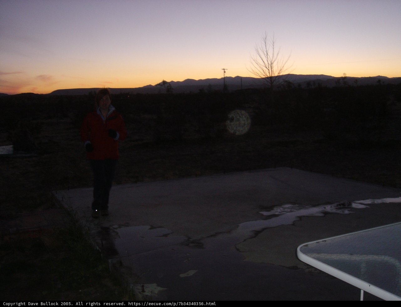 Dusk Silhouette on the Patio