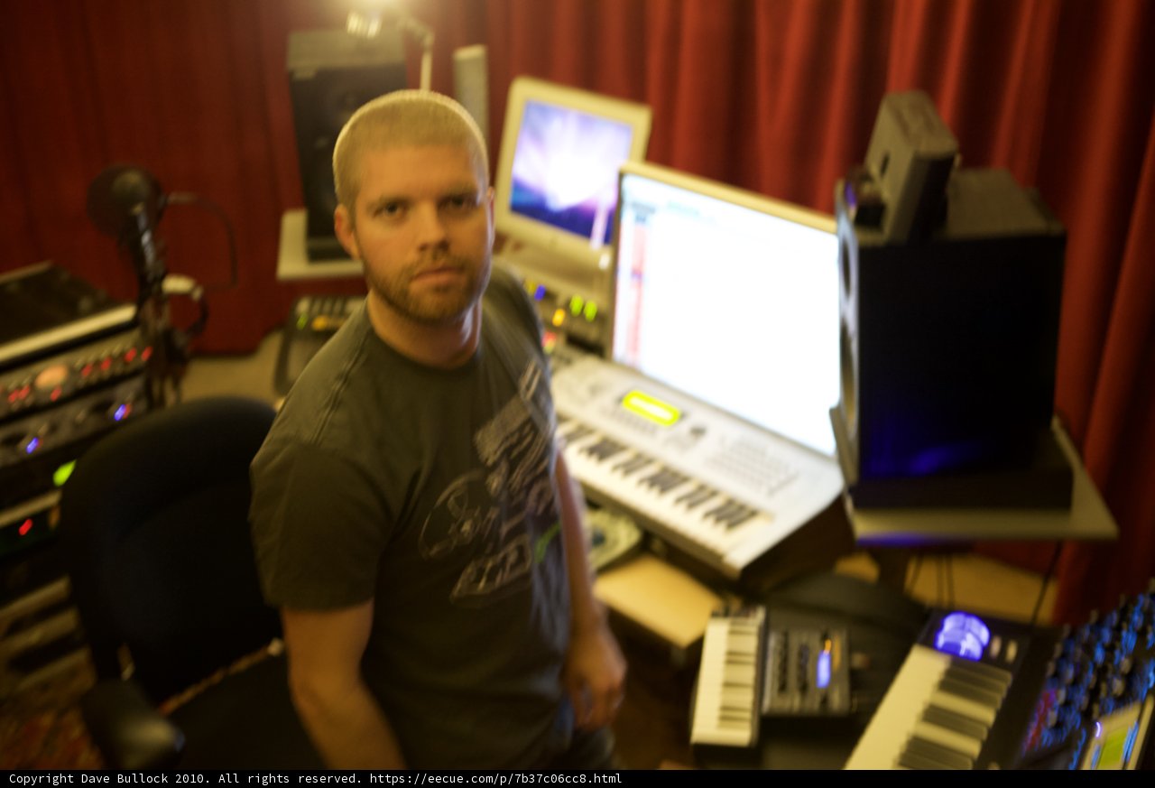 Morgan Page at His Computer Desk