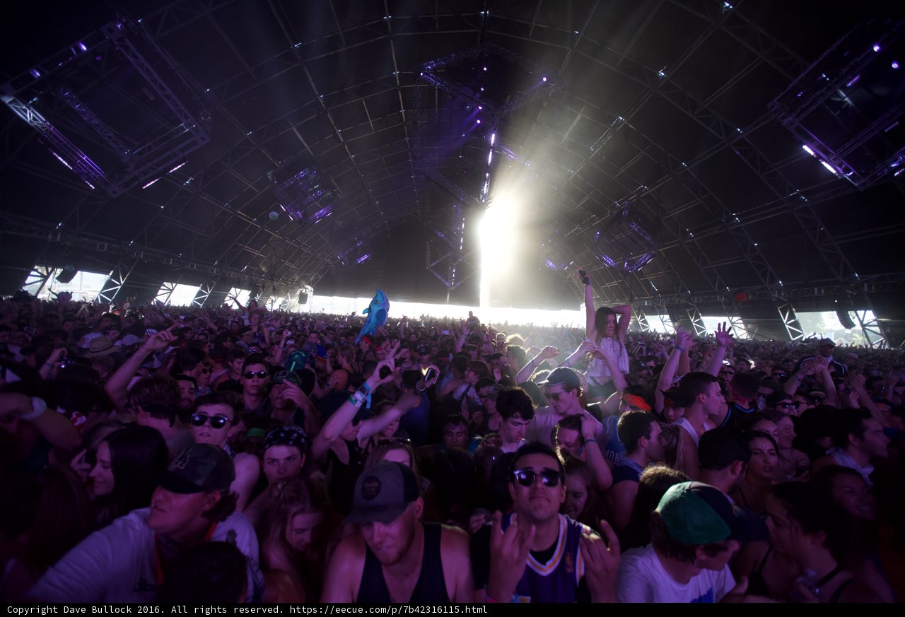Urban Crowd at Coachella Music Festival