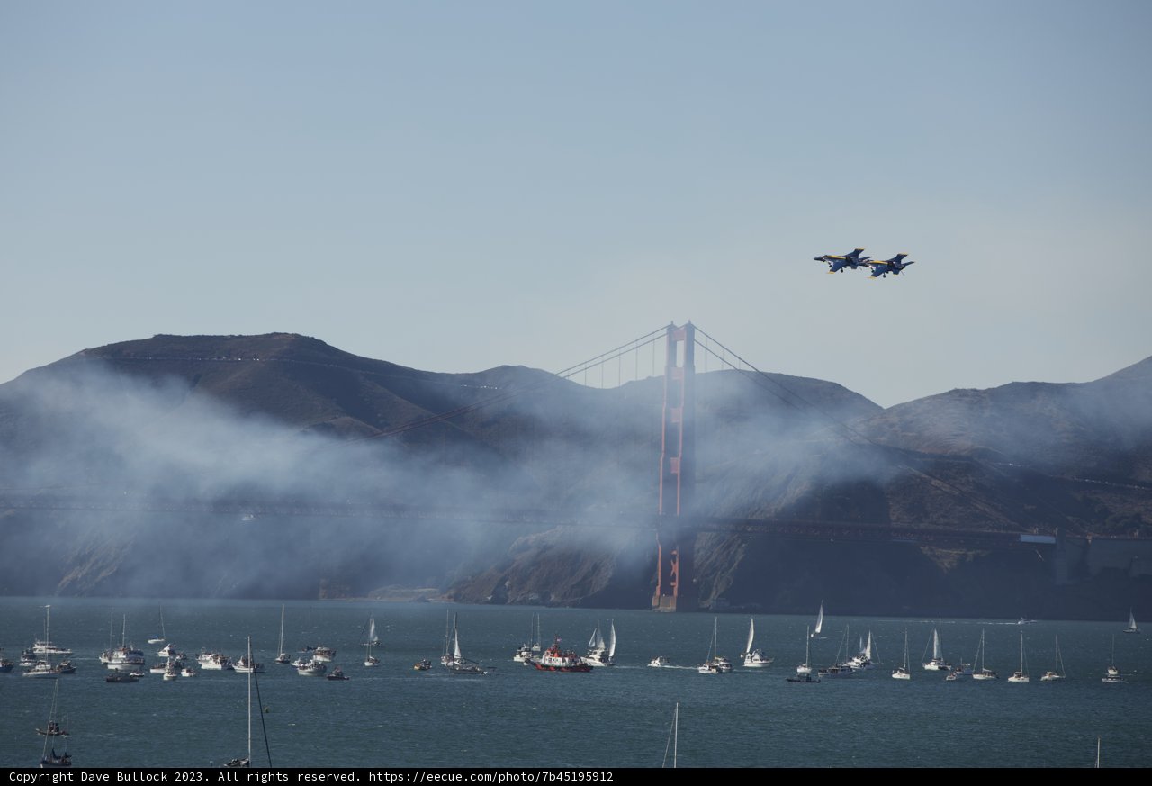 Fleet Week Spectacle Over The San Francisco Bay