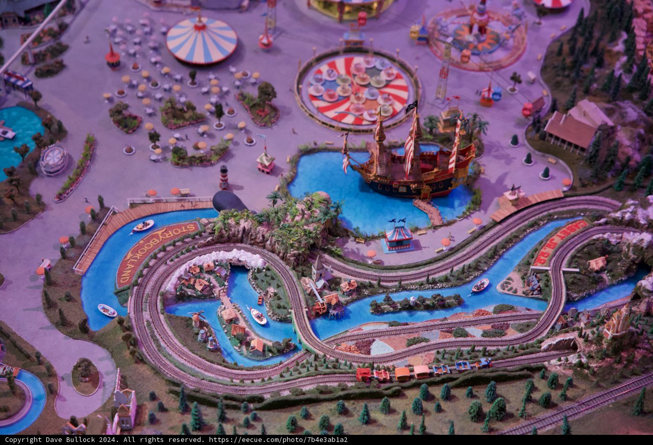 Microcosm of Merriment: A Miniature Amusement Park in Action