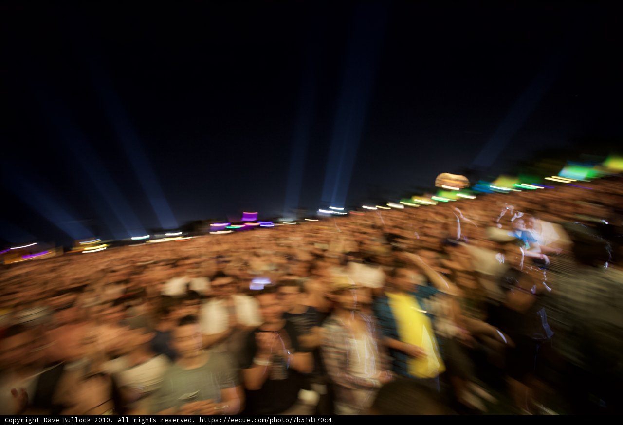 Blurred Crowd at Cochella