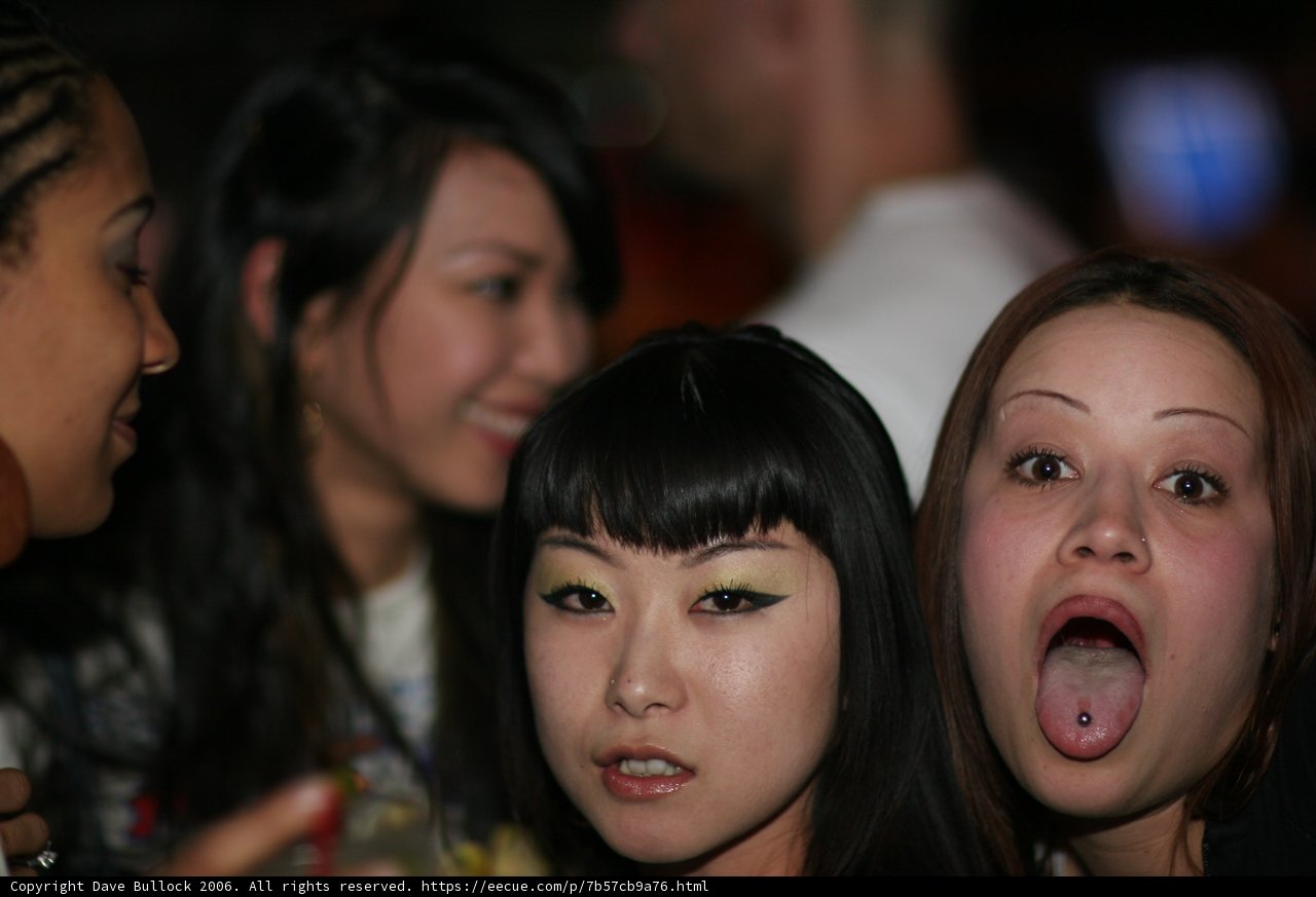 Black-haired Beauty at Samurai Sundaze Birthday Bash