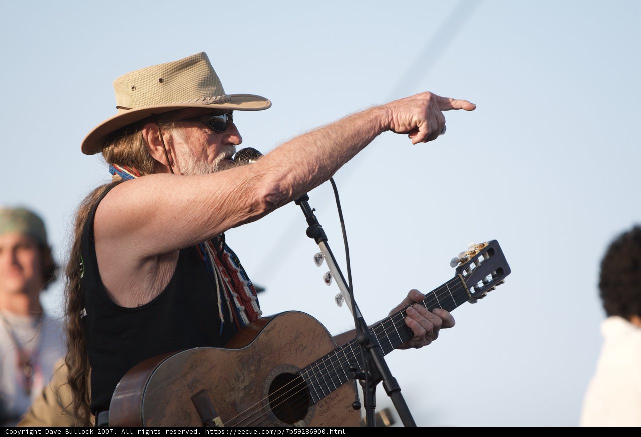 Willie Nelson Performs at Okeechobee Music Festival in Cowboy Hats