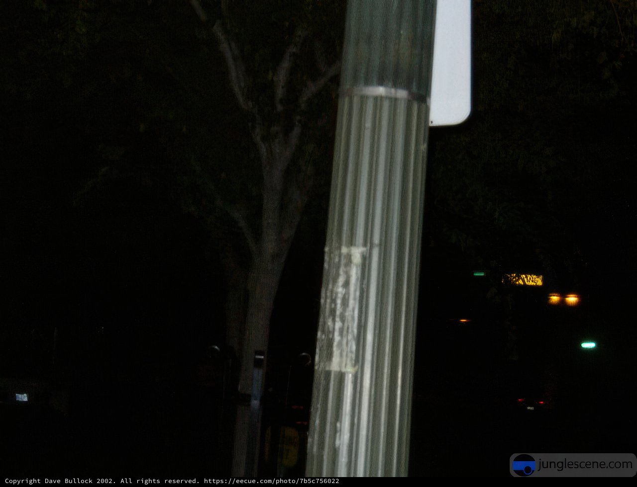 Nighttime Street Sign