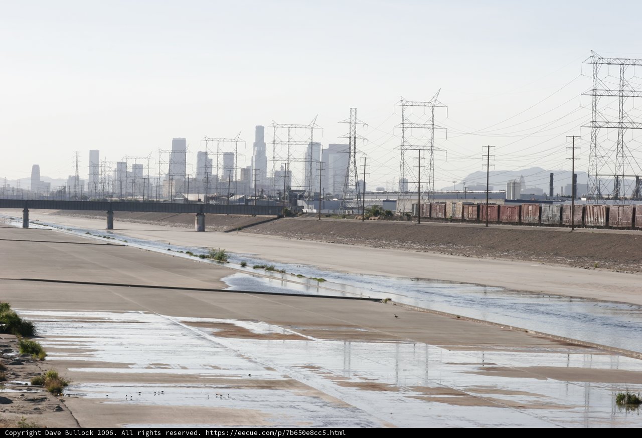 Cityscape with Power Lines