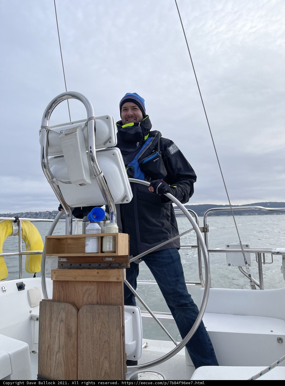 Captain Dave at the Helm