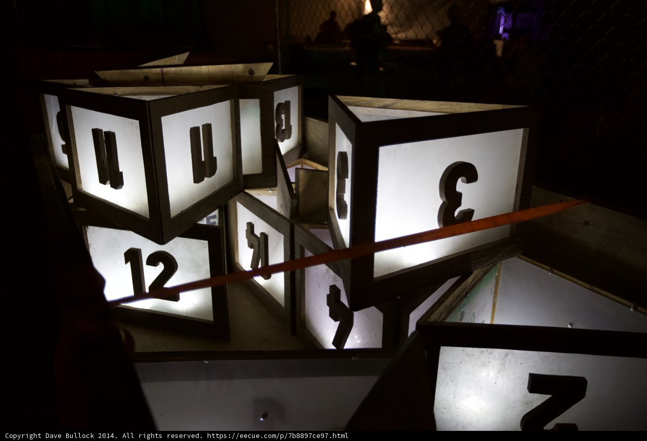 Illuminated Numeric Cubes
