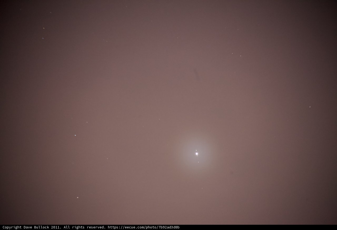 Mysterious object in the night sky