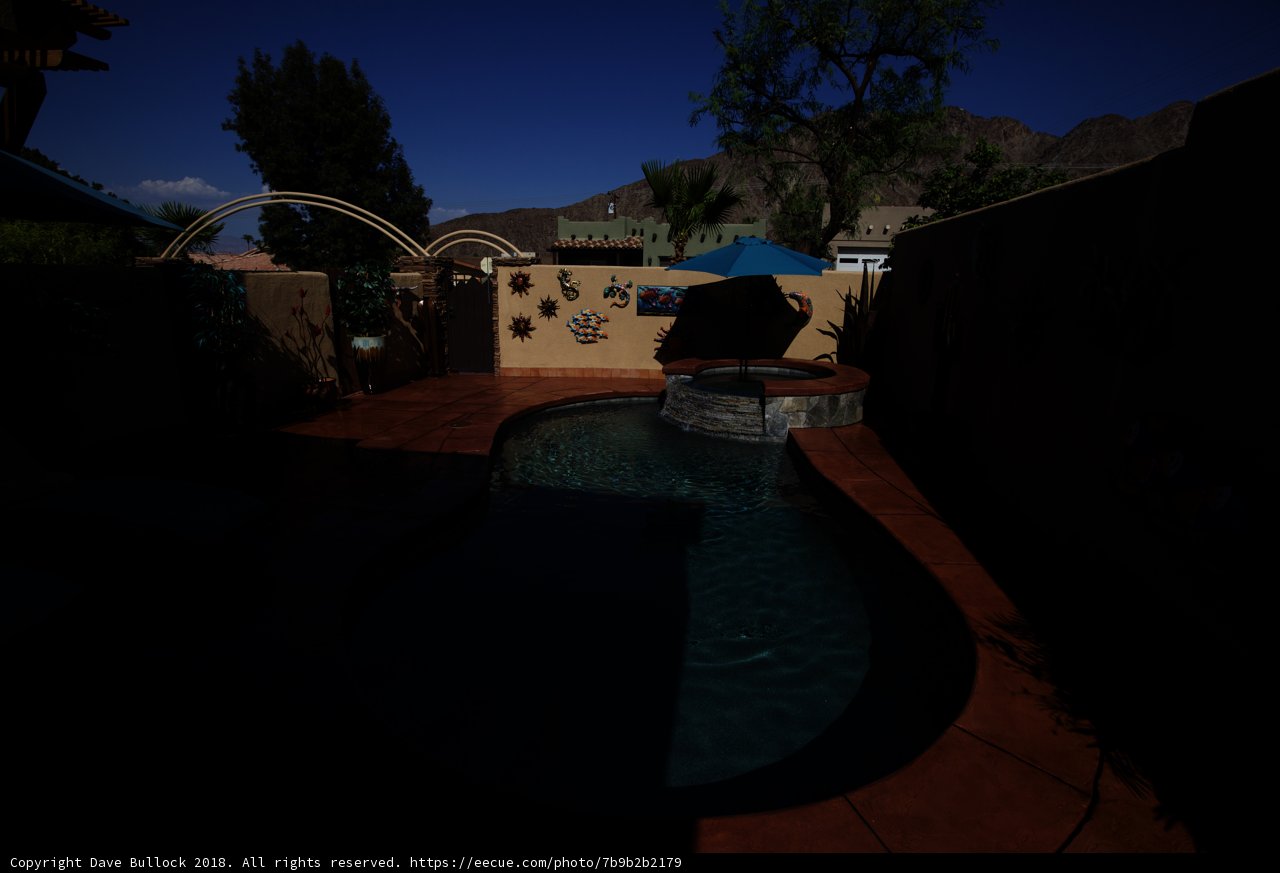 Resort-style backyard pool