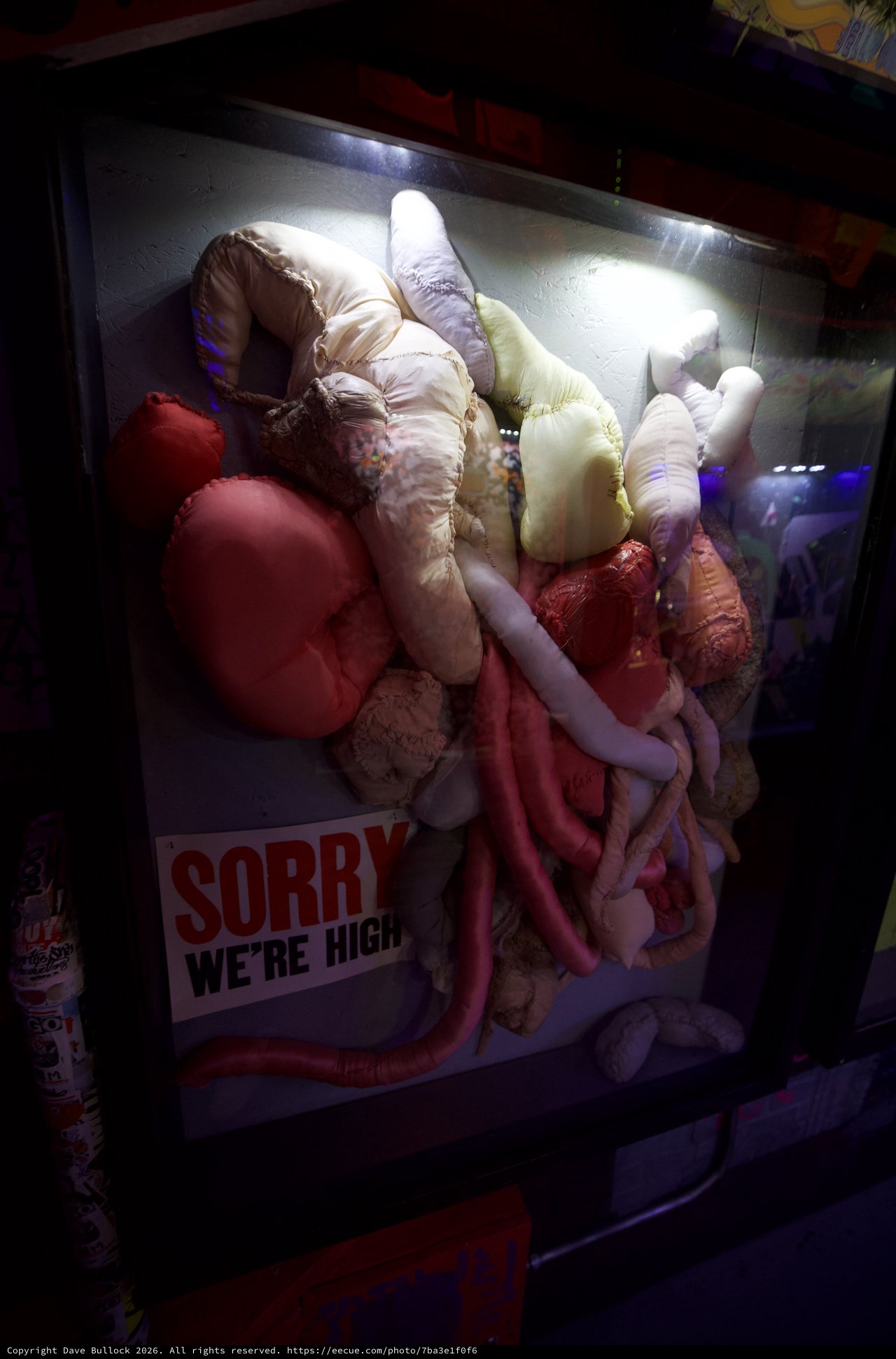 Whimsical Window Display with Inflatable Body Parts