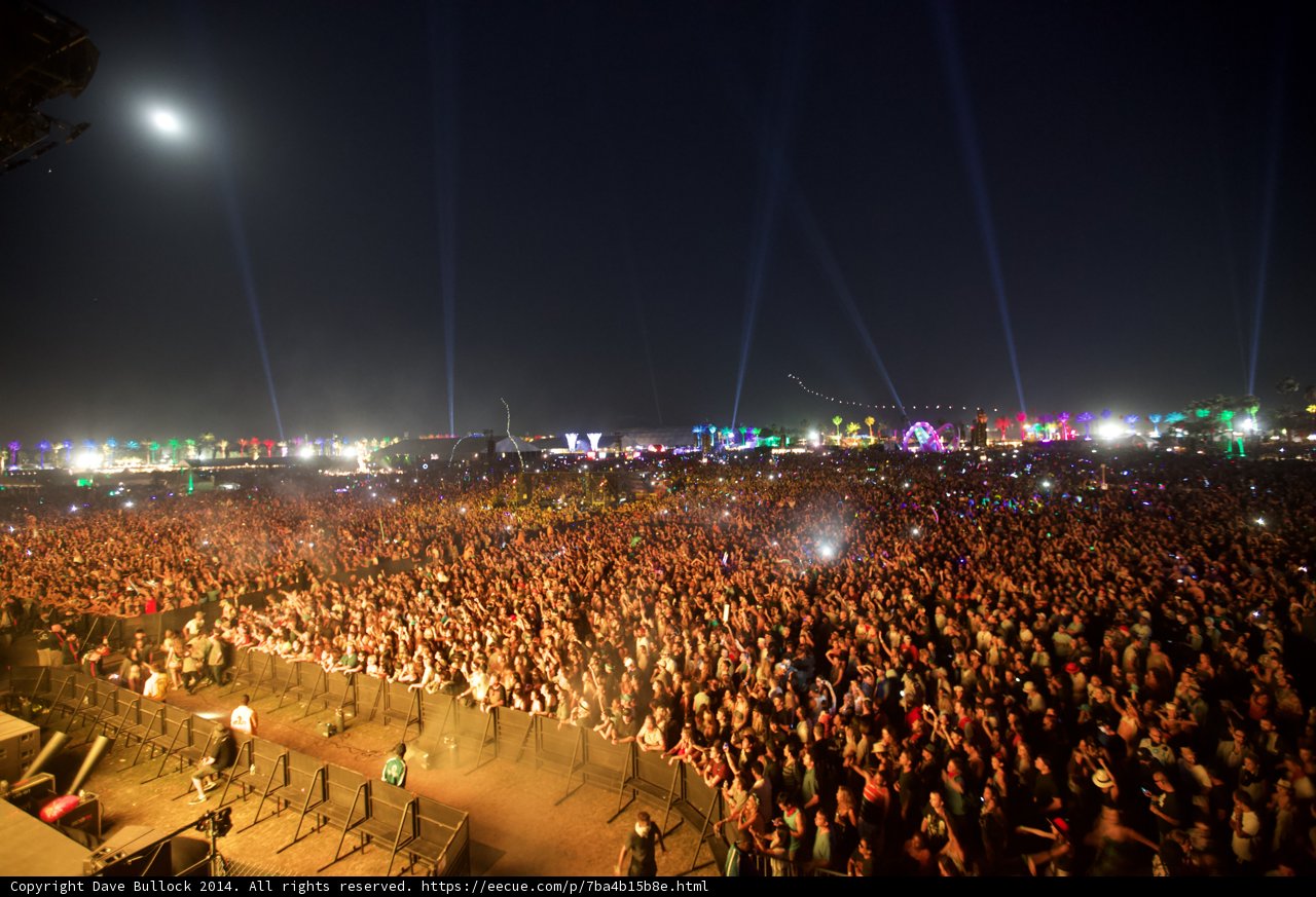 Rocking with the Enthusiastic Crowd at Coachella Music Festival