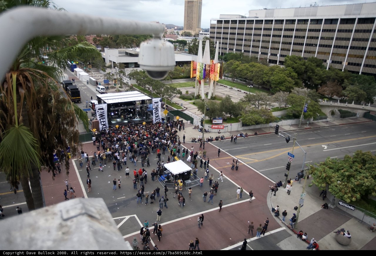 City Crowd at an Urban Intersection