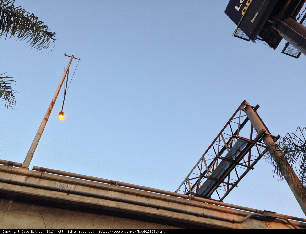 Hanging Light on Bridge