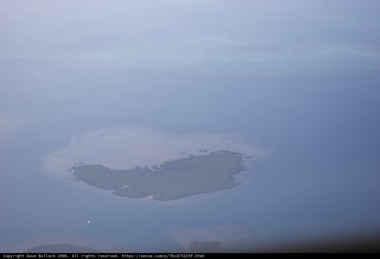 Aerial View of a Pristine Island